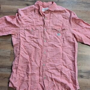 Polo by Ralph Lauren Men's Coral Button Down Shirt